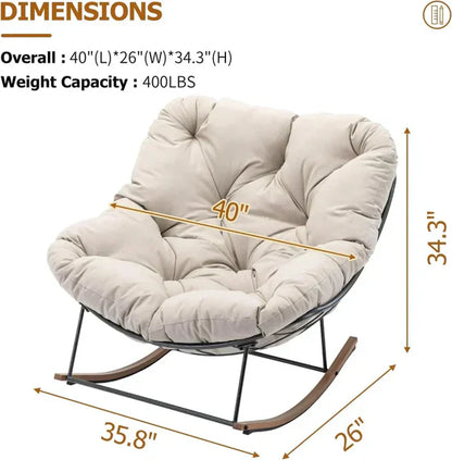 Zero-Gravity Ergonomic Recliner – Rocking Design with Cloud-Like Cushioning